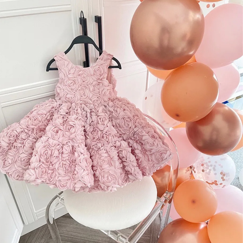 Baby Clothing High End - Girls Birthday Princess Dress High-End Dress
