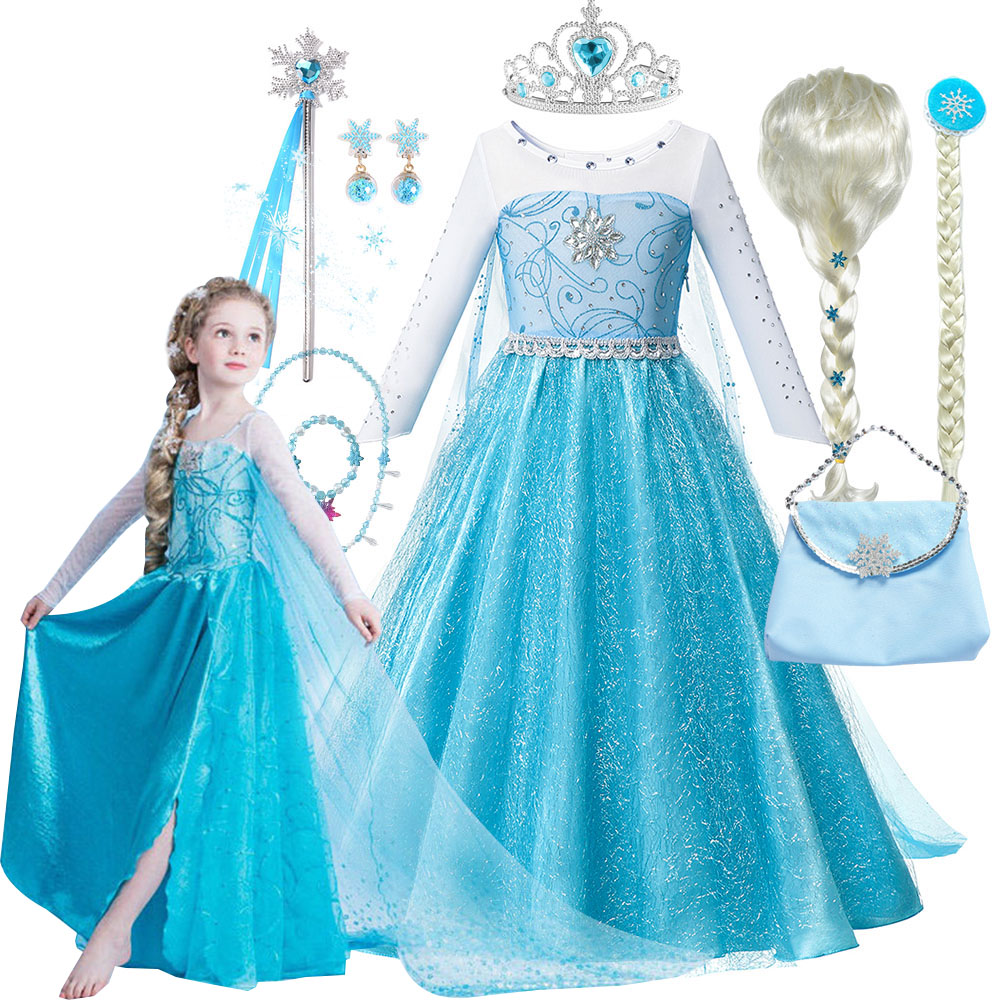 Baby Clothing Europe - Baby Girl Princess Elsa Costume Snow