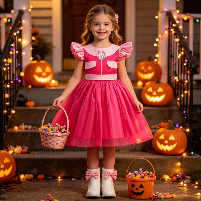Baby Clothing Europe - Kids Paw Dog Costume Pink Princess