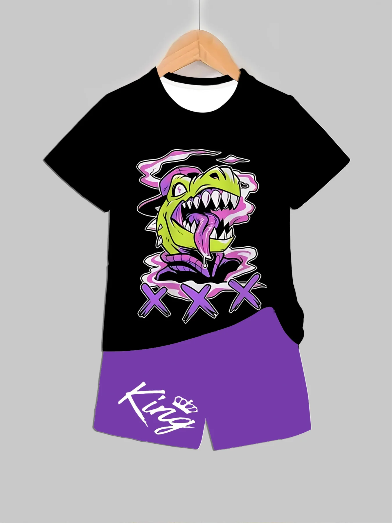 New Dinosaur Printed Outfits T - Baby Clothing Us 评论和价格
