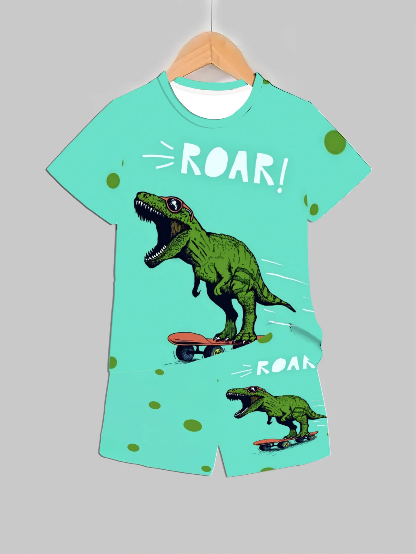 New Dinosaur Printed Outfits T - Baby Clothing Us 评论和价格