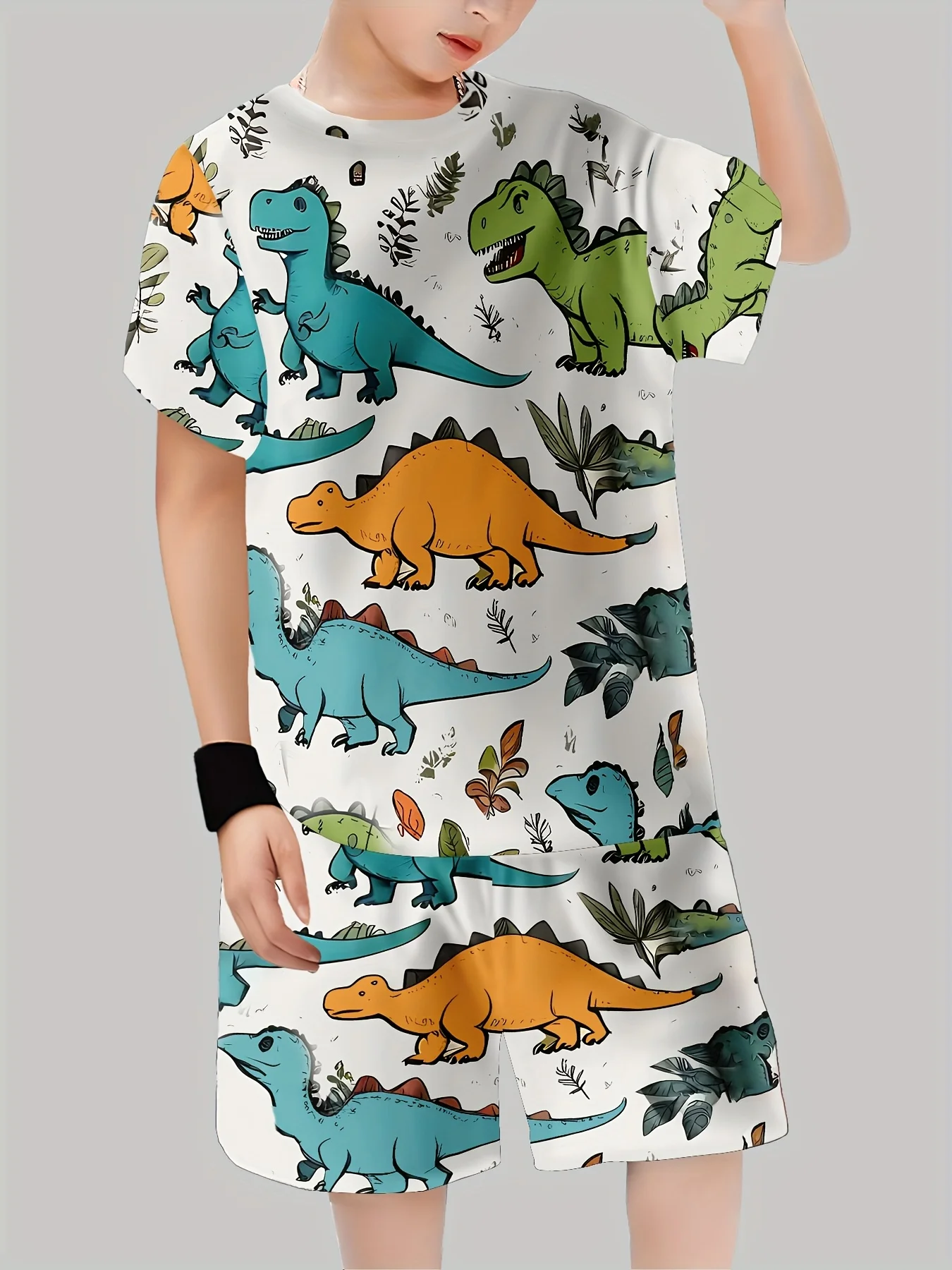 New Dinosaur Printed Outfits T - Baby Clothing Us 评论和价格