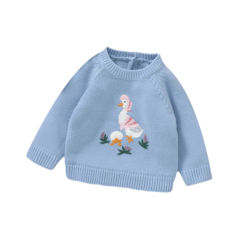 Autumn Baby Sweater Cute Embro - Baby Clothing Jumpers 评论和价格