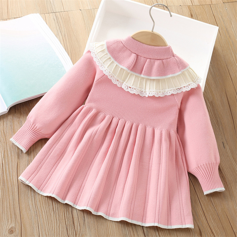 Baby Girls' Knitted Dress Chil - Baby Clothing Jumpers 评论和价格