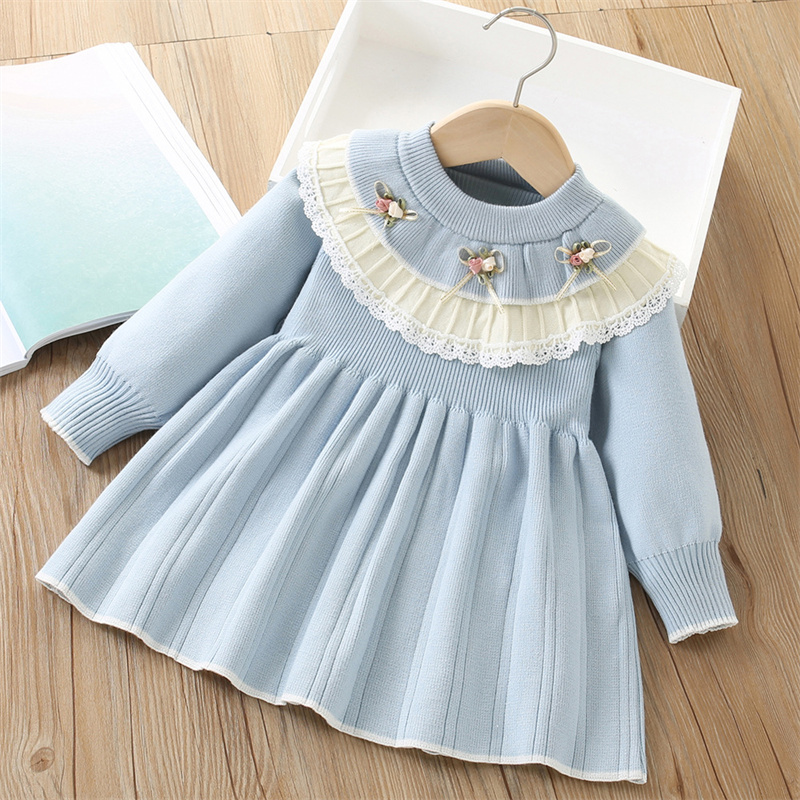 Baby Girls' Knitted Dress Chil - Baby Clothing Jumpers 评论和价格
