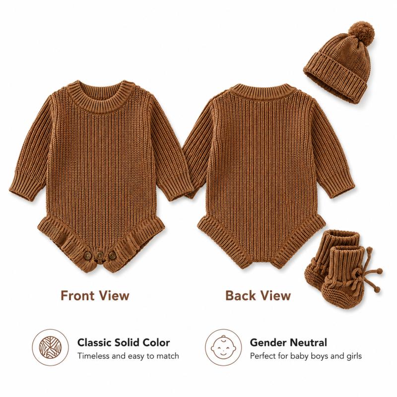 Personalized Baby Knit Romper  - Baby Clothing Names 评论和价格