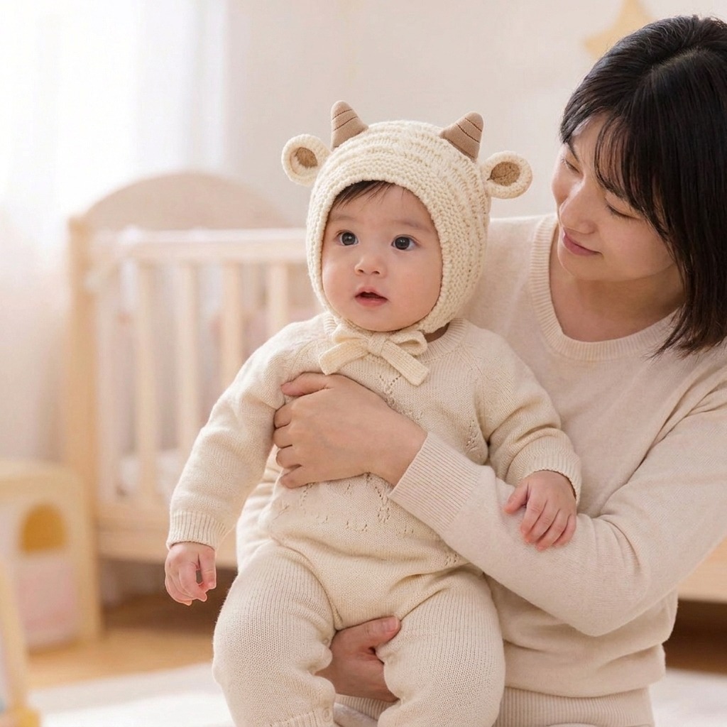 Baby Winter Knitted  Warm Hat  - Baby Hat Beanie 评论和价格