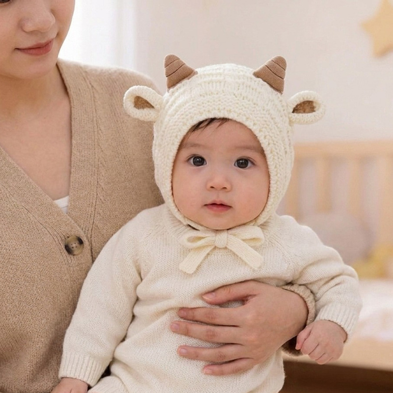 Baby Winter Knitted  Warm Hat  - Baby Hat Beanie 评论和价格