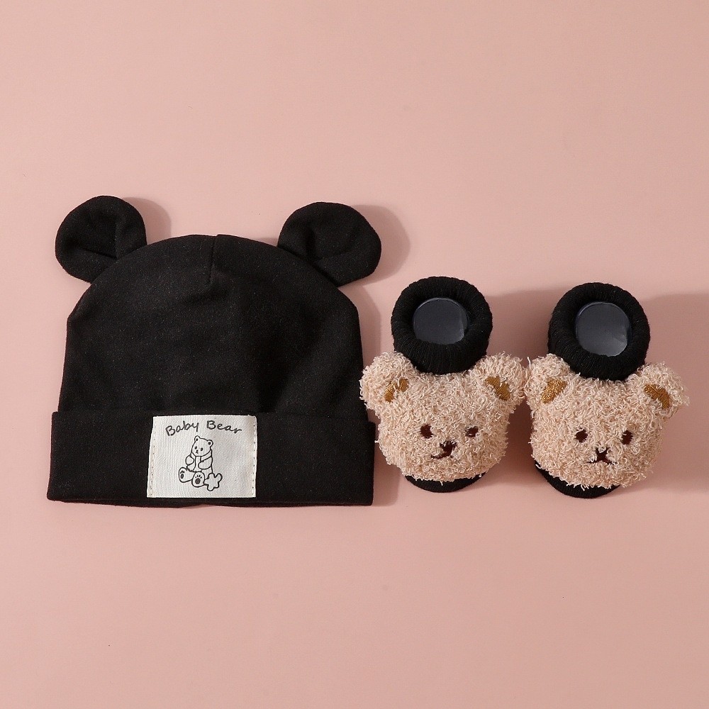 2Pcs/Set Cotton Baby Hat Socks - Baby Hat Beanie 评论和价格