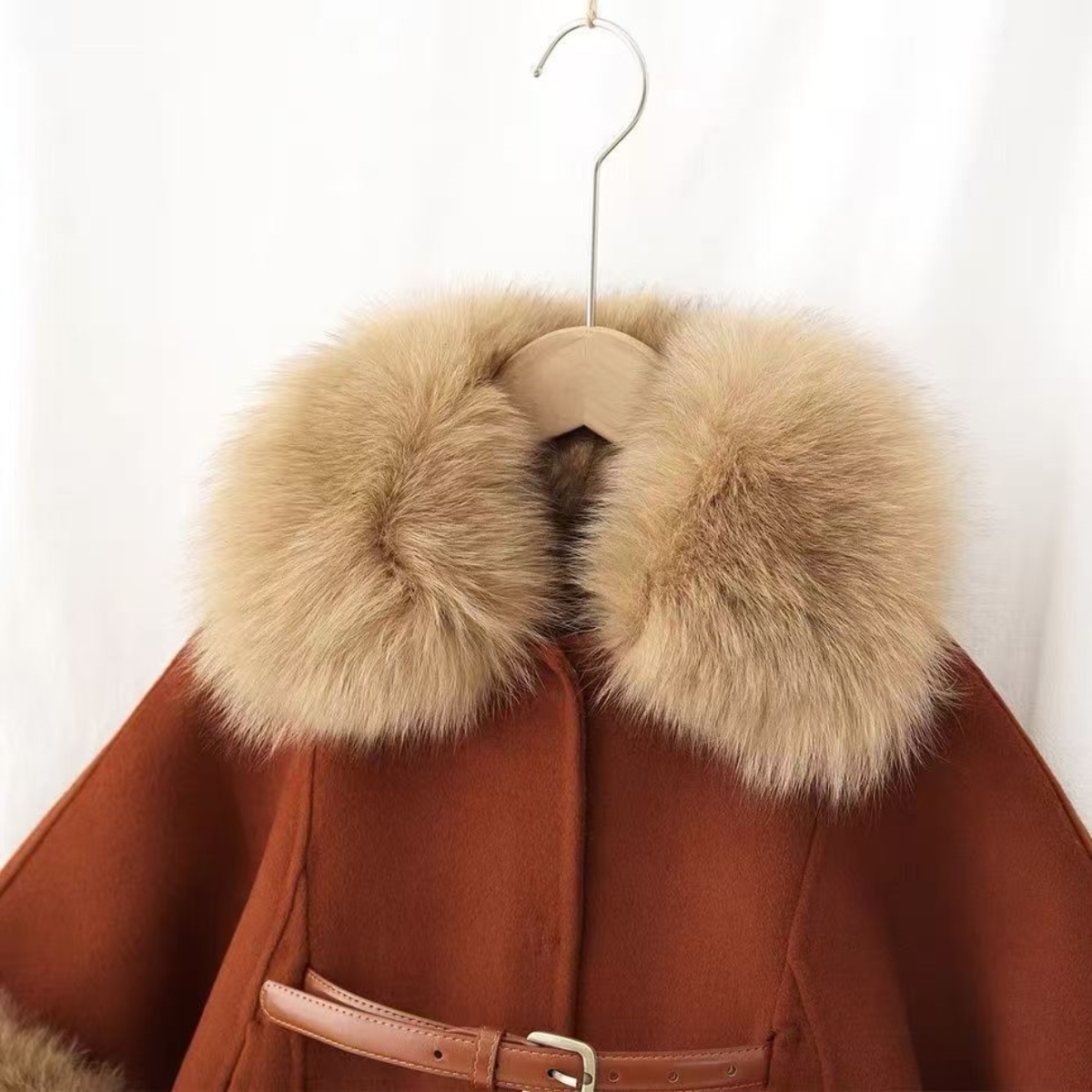 Girls' Double-sided Wool Coat  - Baby Clothing High End 评论和价格